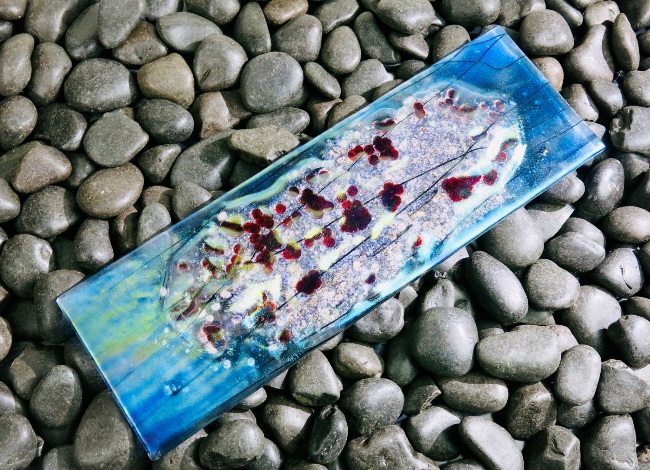 Read more: Salmon Redd I Fused Glass Wall Art
